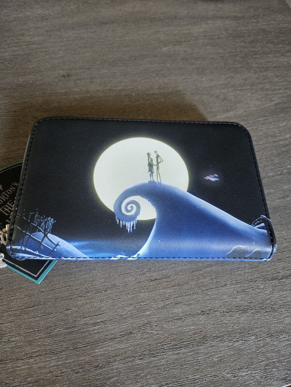Disney Loungefly Tim Burton The Nightmare Before Christmas Blue Zip Wallet - Picture 3 of 5